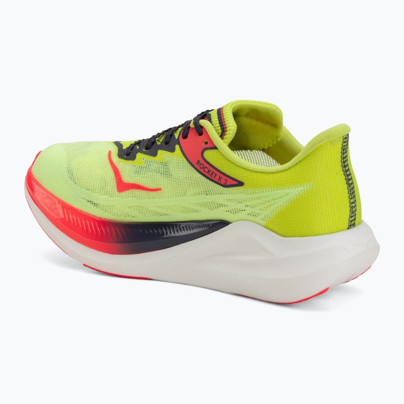 Кросівки для бігу HOKA Rocket X 3 neon yuzu/squid ink 3