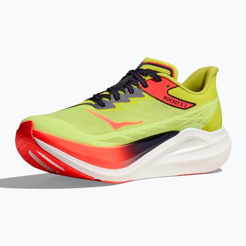 Кросівки для бігу HOKA Rocket X 3 neon yuzu/squid ink 2