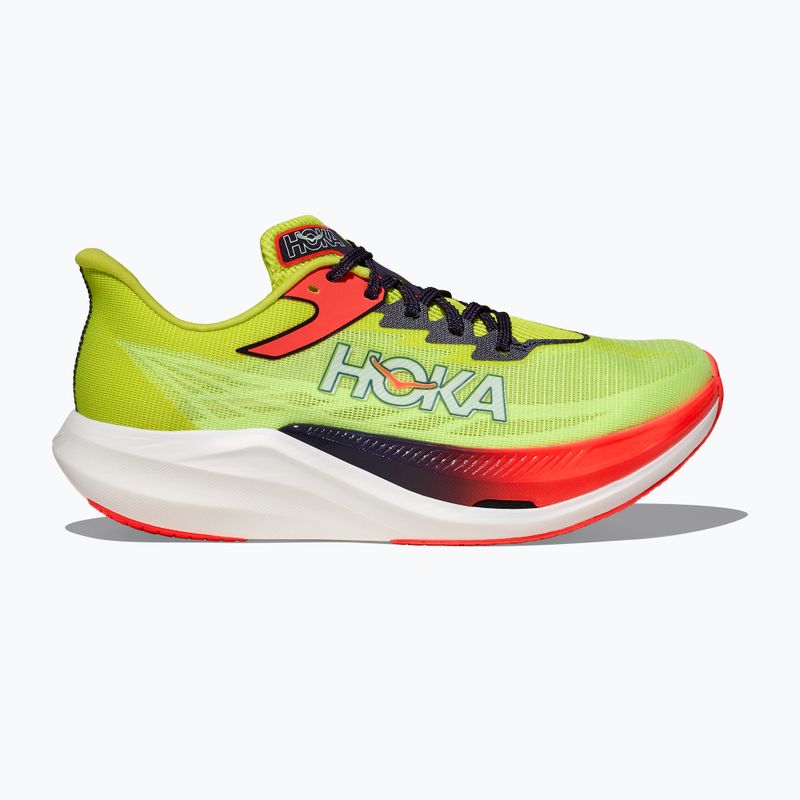 Кросівки для бігу HOKA Rocket X 3 neon yuzu/squid ink 3
