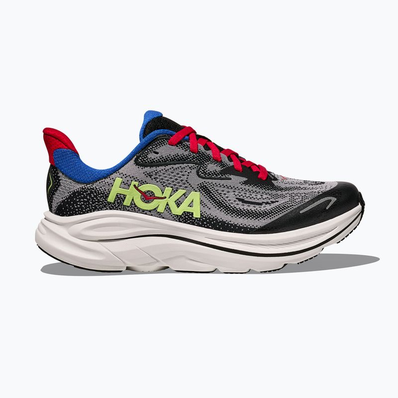 Кросівки для бігу дитячі HOKA Clifton 10 foggy grey/black 2