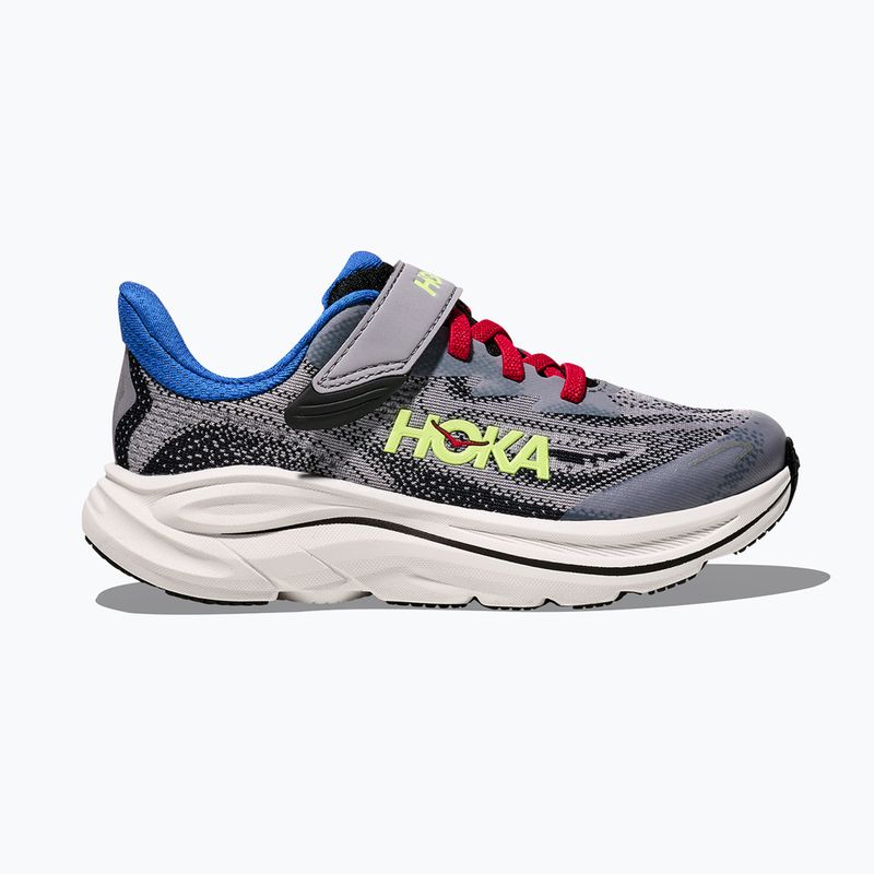 Кросівки для бігу дитячі HOKA Clifton 10 foggy grey/black 2