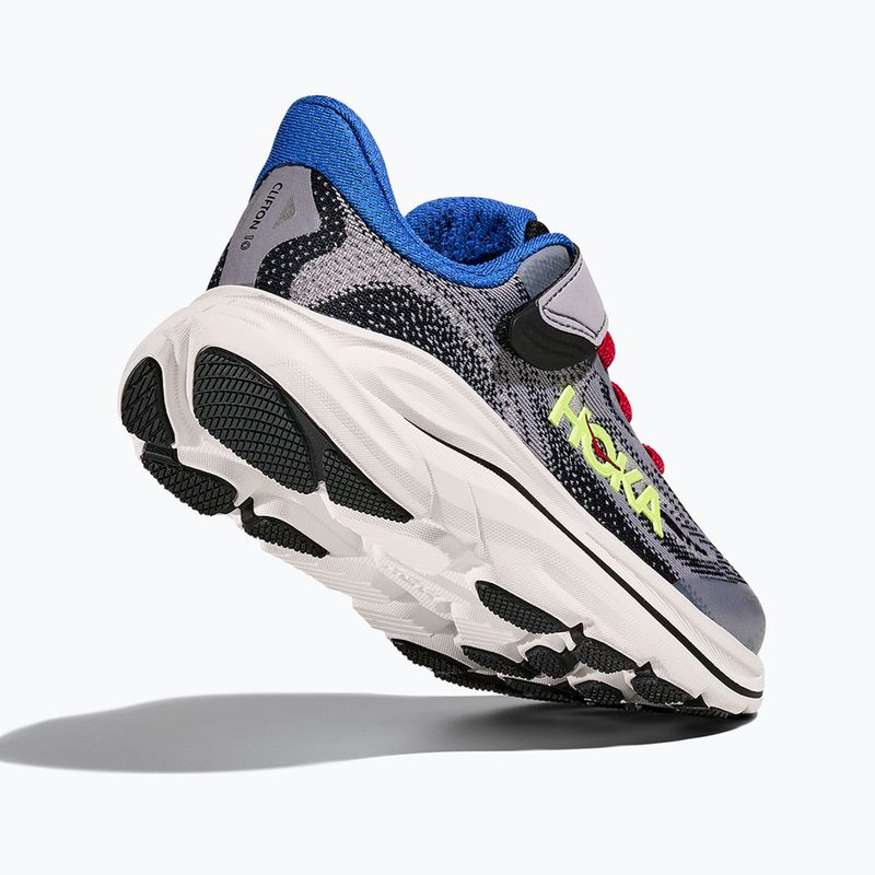 Кросівки для бігу дитячі HOKA Clifton 10 foggy grey/black 5