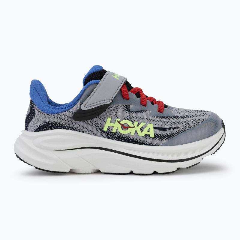 Кросівки для бігу дитячі HOKA Clifton 10 foggy grey/black 2