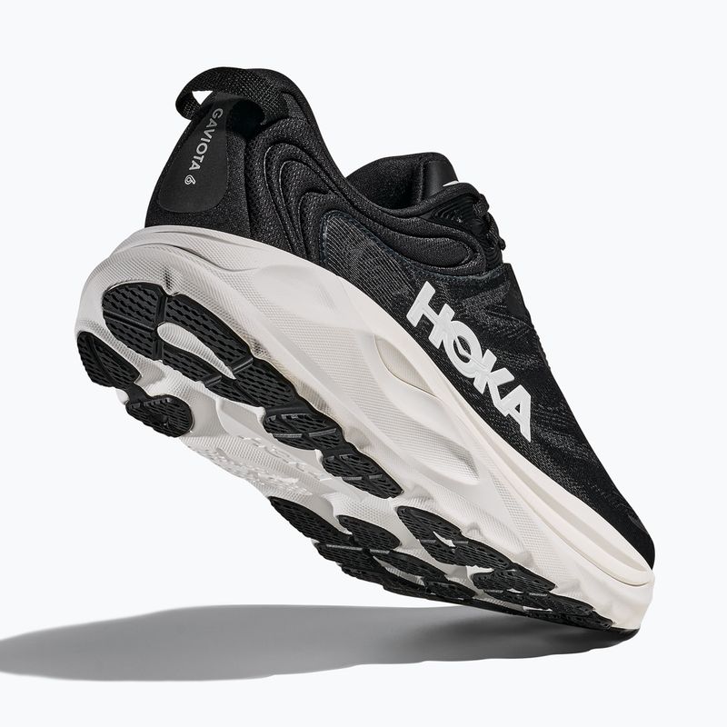 Кросівки для бігу чоловічі HOKA Gaviota 6 black/white 5