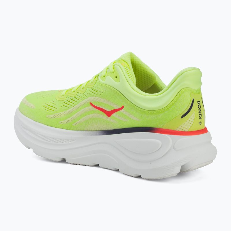 Кросівки для бігу чоловічі HOKA Bondi 9 neon yuzu/sunlight 3