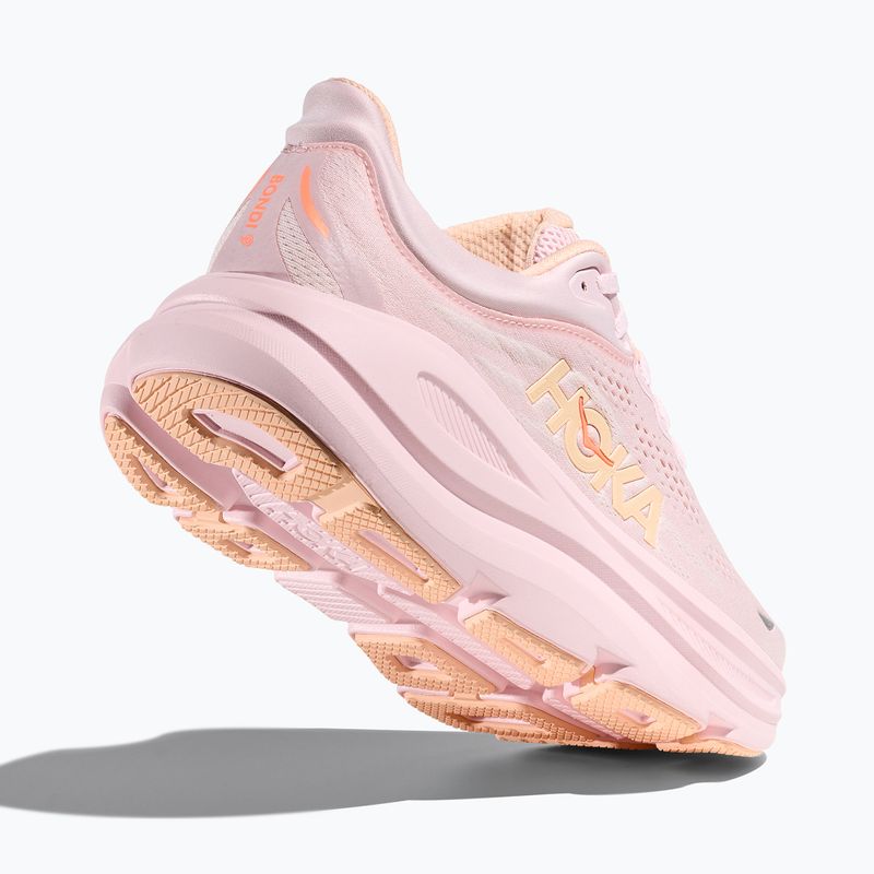 Кросівки для бігу жіночі HOKA Bondi 9 lilac cream/tangerine glow 5