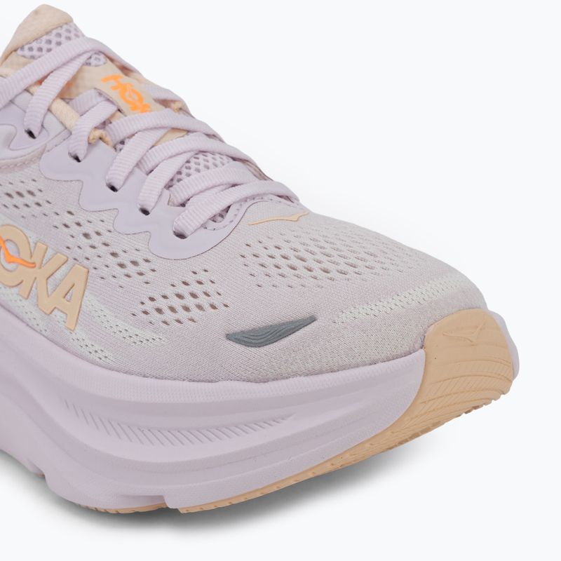 Кросівки для бігу жіночі HOKA Bondi 9 lilac cream/tangerine glow 7