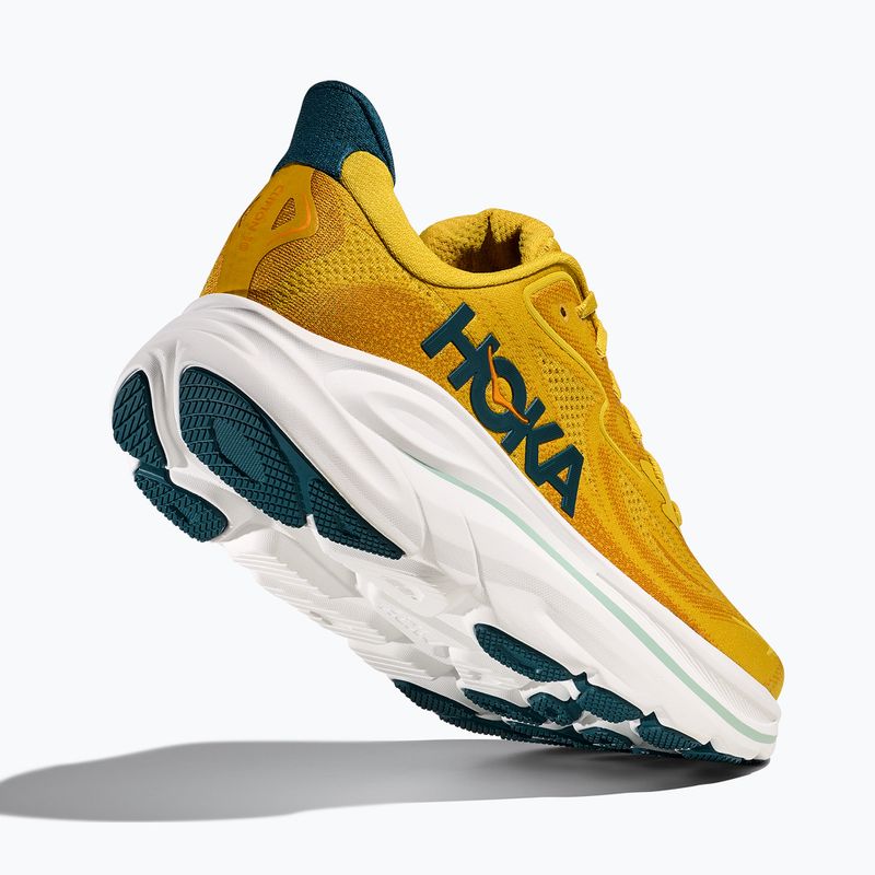 Кросівки для бігу чоловічі HOKA Clifton 10 yellow gold/tidal wave 5