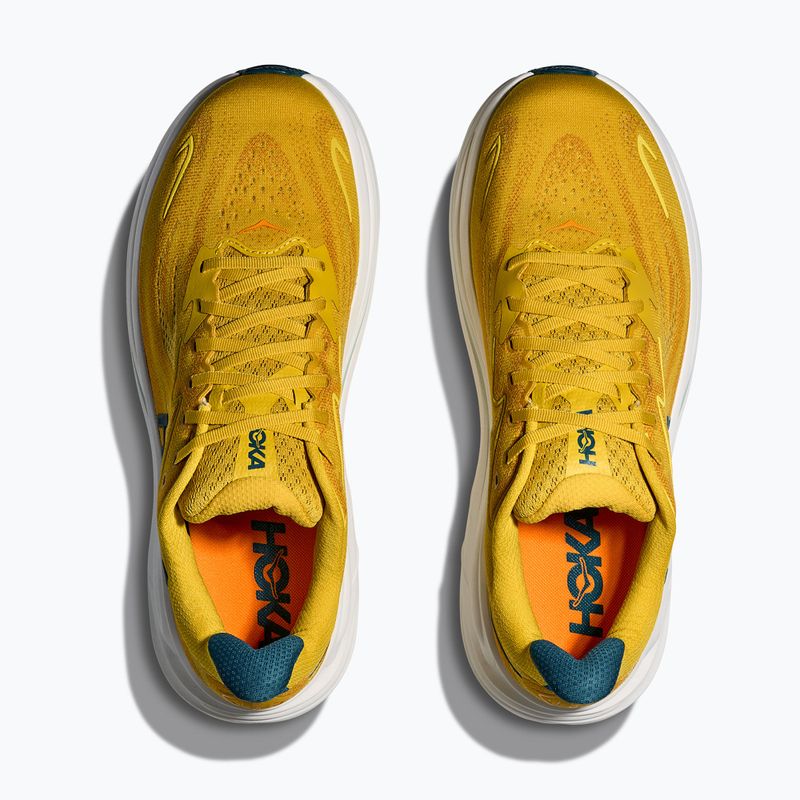 Кросівки для бігу чоловічі HOKA Clifton 10 yellow gold/tidal wave 7