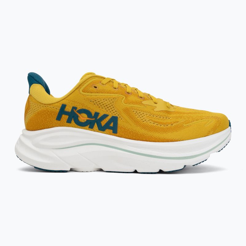 Кросівки для бігу чоловічі HOKA Clifton 10 yellow gold/tidal wave 2