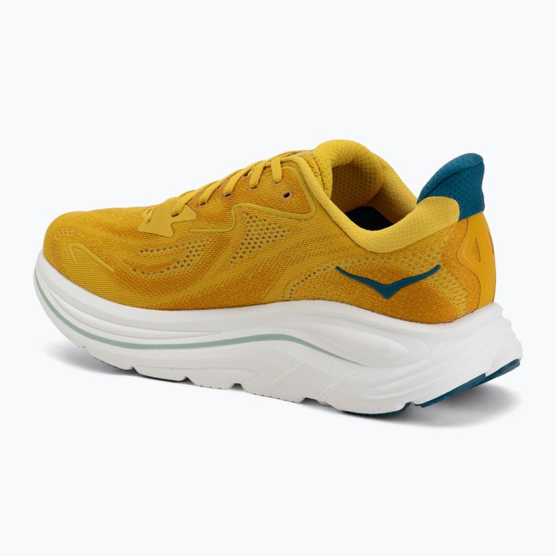 Кросівки для бігу чоловічі HOKA Clifton 10 yellow gold/tidal wave 3