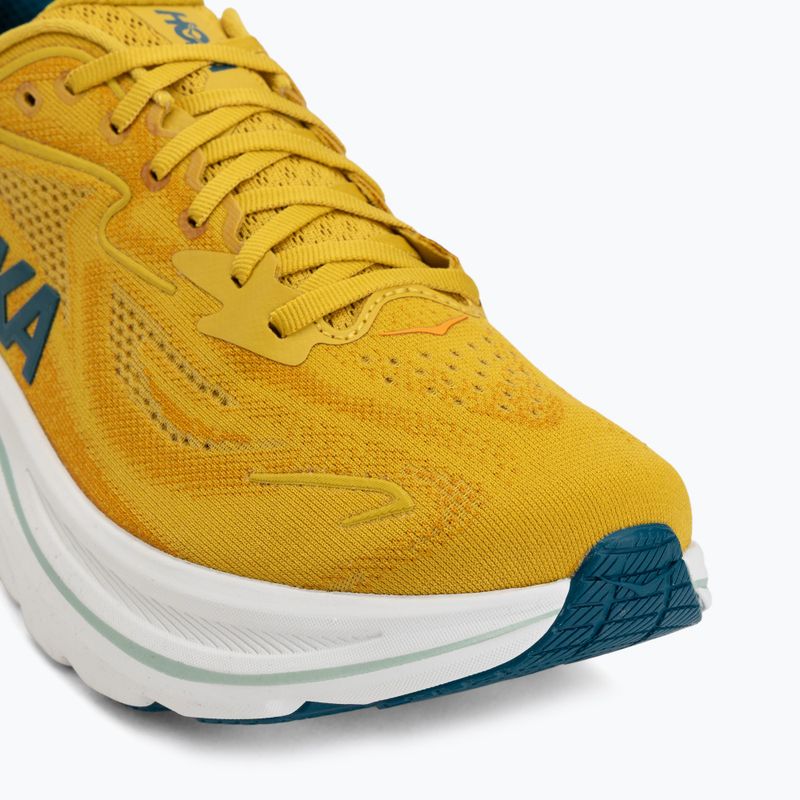 Кросівки для бігу чоловічі HOKA Clifton 10 yellow gold/tidal wave 7