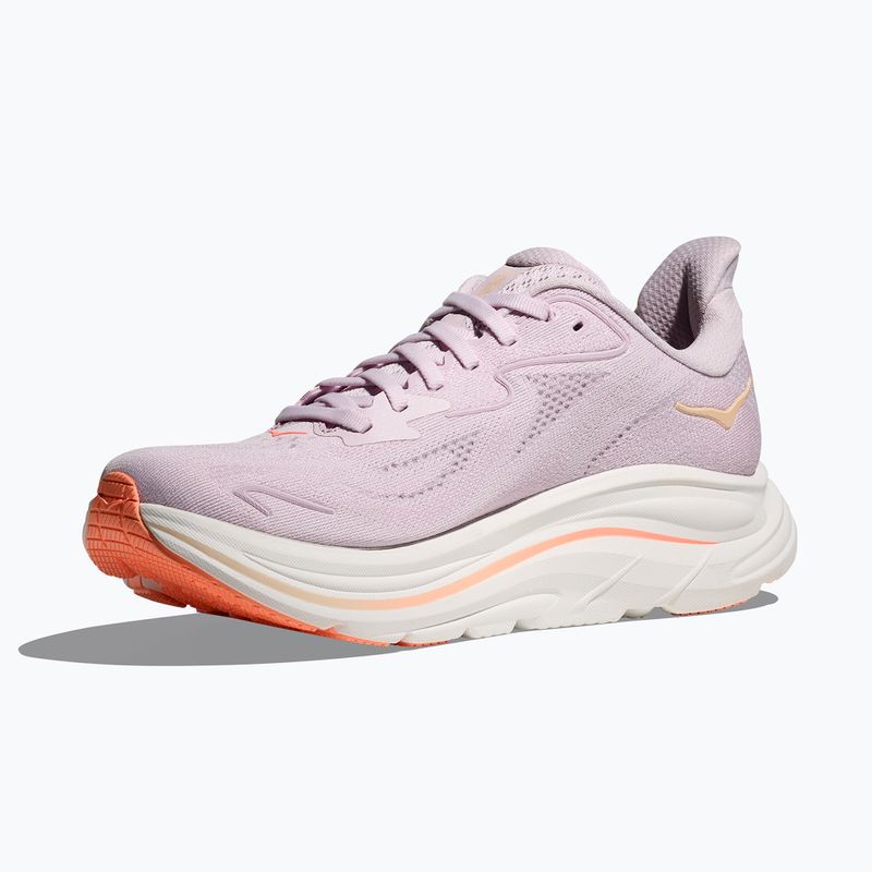 Кросівки для бігу жіночі HOKA Clifton 10 lilac cream/tangerine glow 2