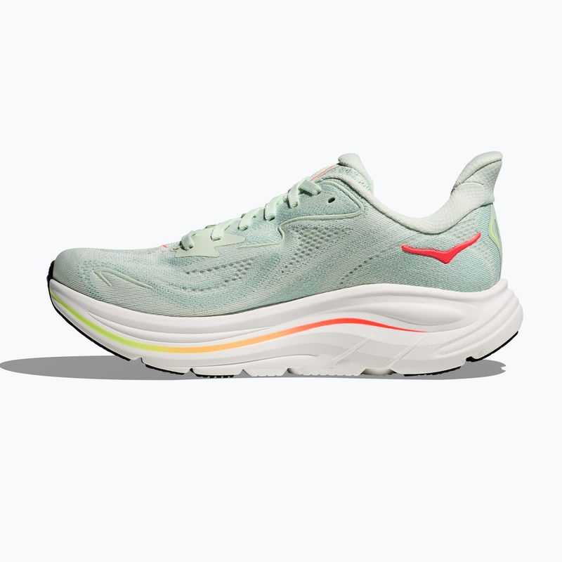 Кросівки для бігу жіночі HOKA Clifton 10 sea glass/neon flame 4