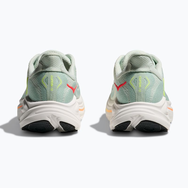 Кросівки для бігу жіночі HOKA Clifton 10 sea glass/neon flame 6