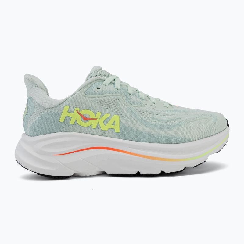 Кросівки для бігу жіночі HOKA Clifton 10 sea glass/neon flame 2