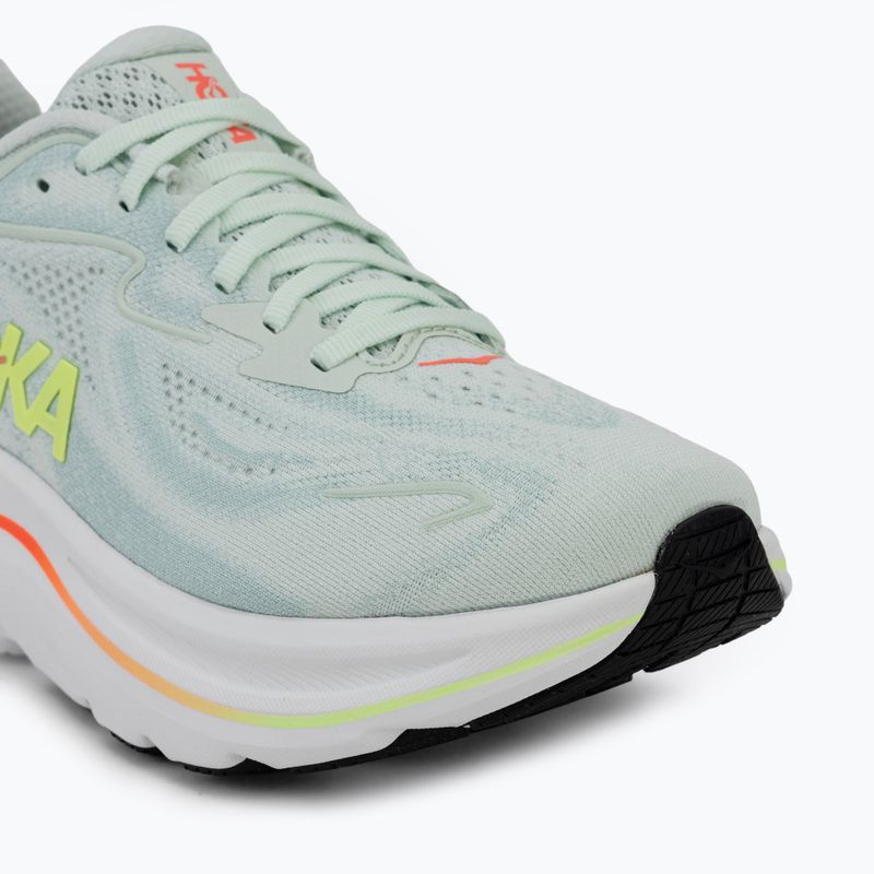 Кросівки для бігу жіночі HOKA Clifton 10 sea glass/neon flame 7