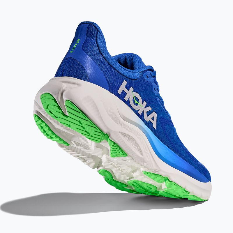 Кросівки для бігу чоловічі HOKA Arahi 8 cobalt blue/neon green 5
