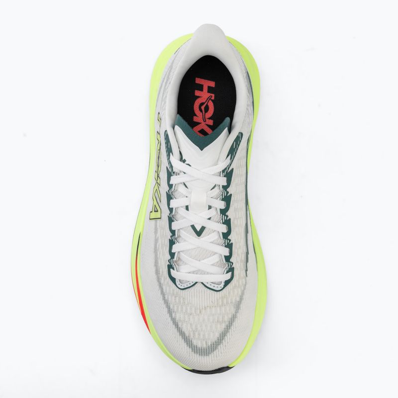 Кросівки для бігу чоловічі HOKA Mach 7 Wide frost/neon yuzu 5