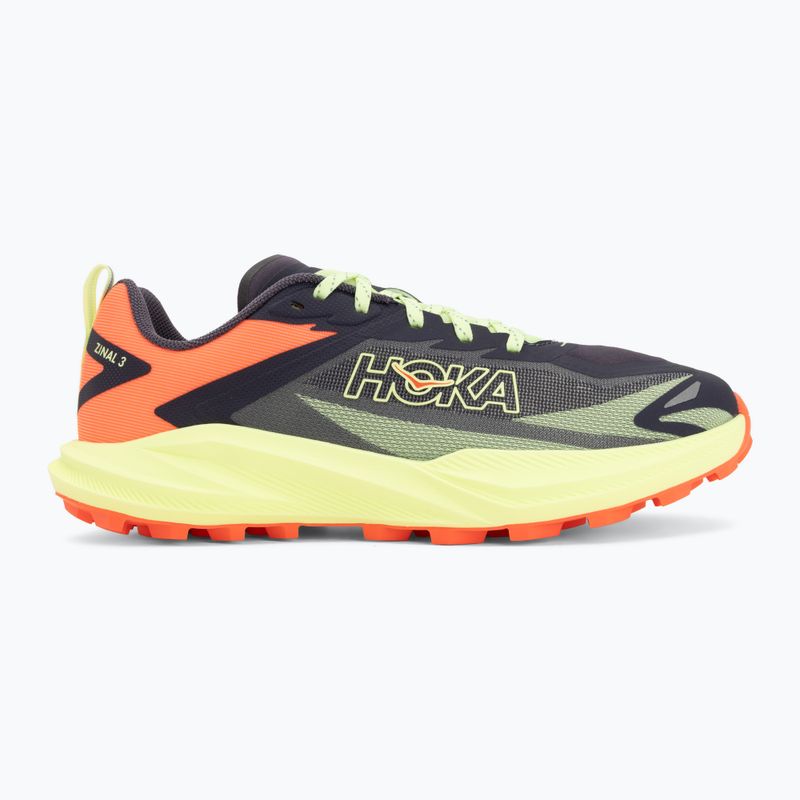 Кросівки для бігу жіночі HOKA Zinal 3 squid ink/neon yuzu 2
