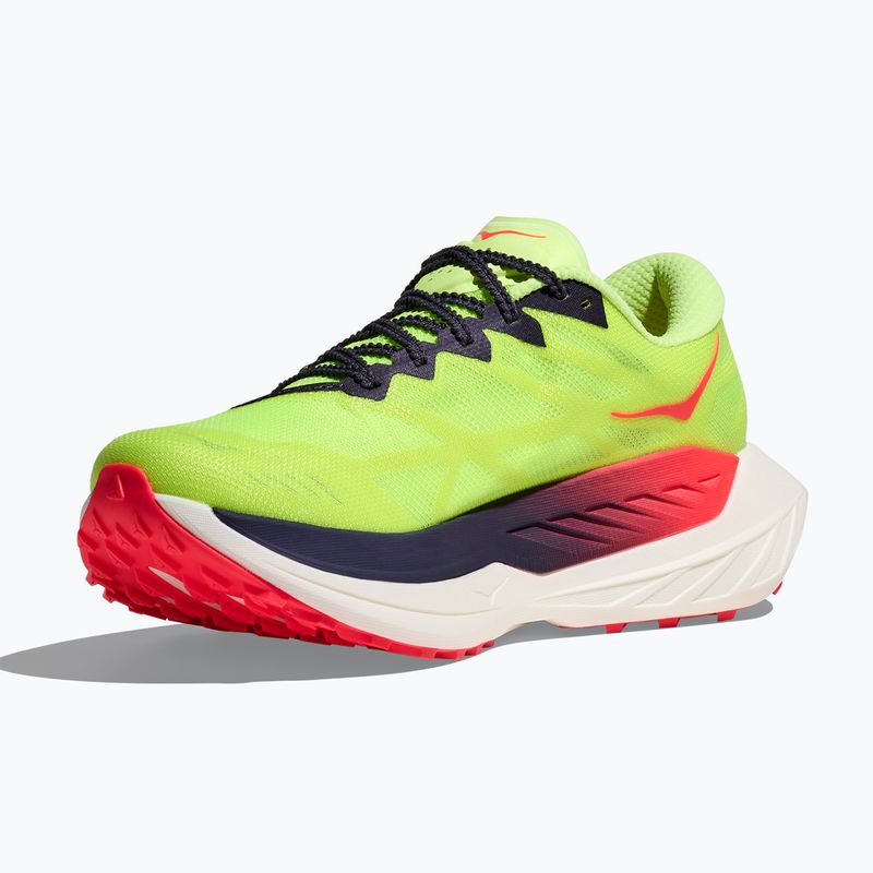 Кросівки для бігу чоловічі HOKA Rocket X Trail neon Yuzu/neon flame 9