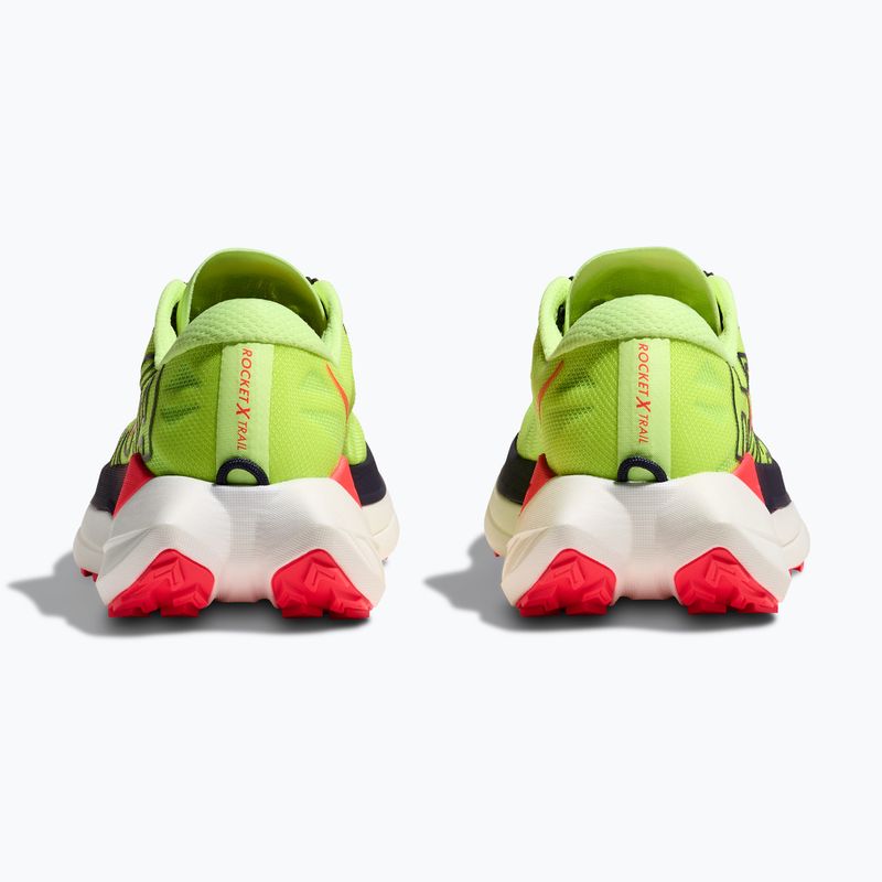 Кросівки для бігу чоловічі HOKA Rocket X Trail neon Yuzu/neon flame 13