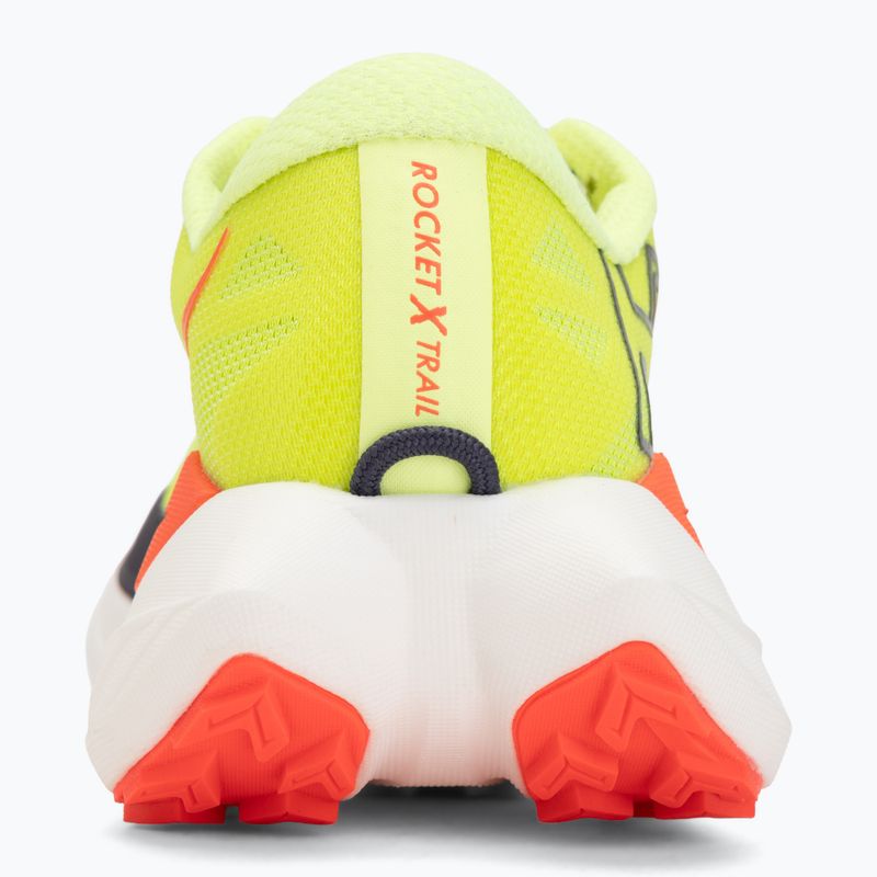 Кросівки для бігу жіночі HOKA Rocket X Trail neon yuzu/neon flame 6