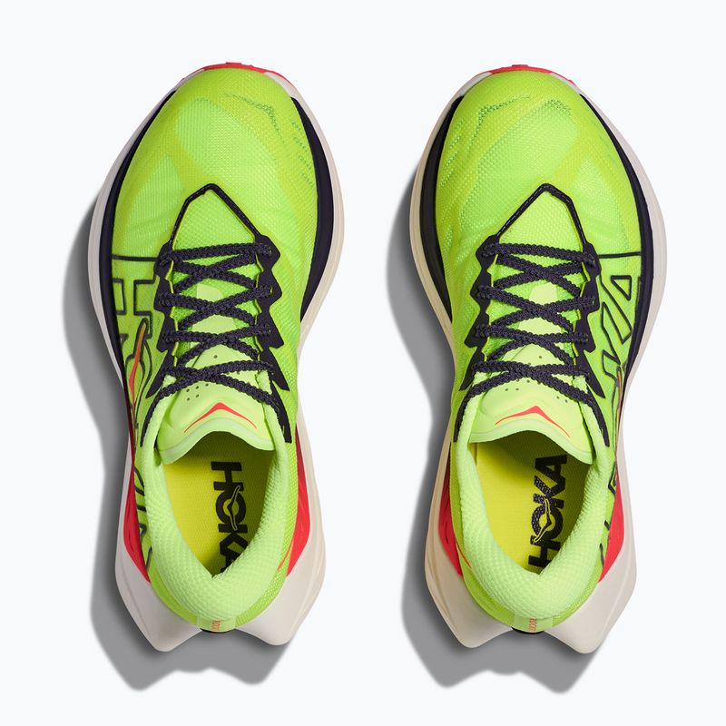 Кросівки для бігу жіночі HOKA Rocket X Trail neon yuzu/neon flame 7