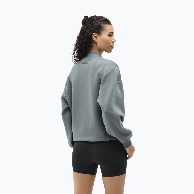 Кофта для бігу жіноча HOKA Kaitoro Knit Crew slate blue 3