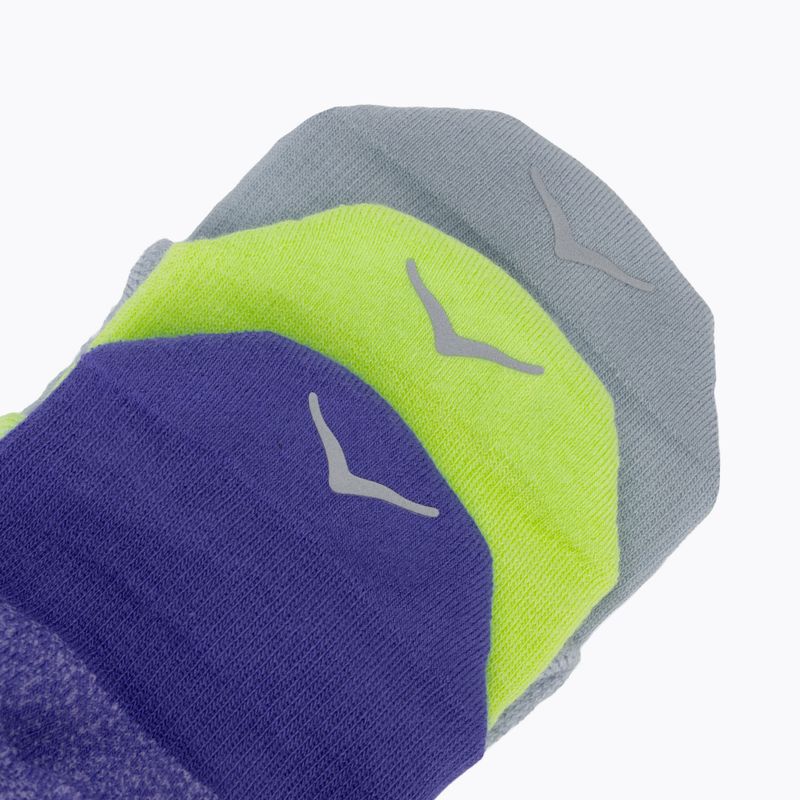 Шкарпетки HOKA No-Show Run Sock 3 пари celstl blue/minrl blue/neon yuzu 5
