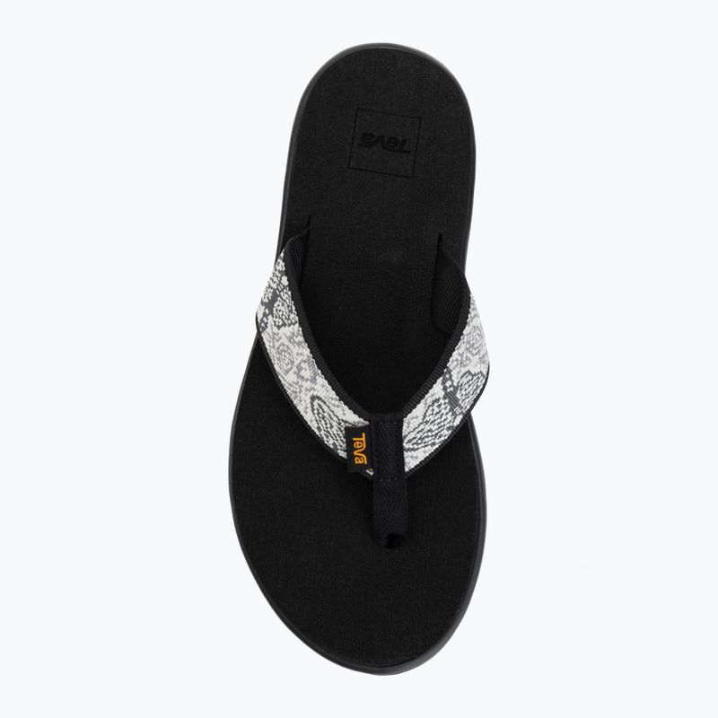 В'єтнамки жіночі Teva Voya enchanted forest black/white 5