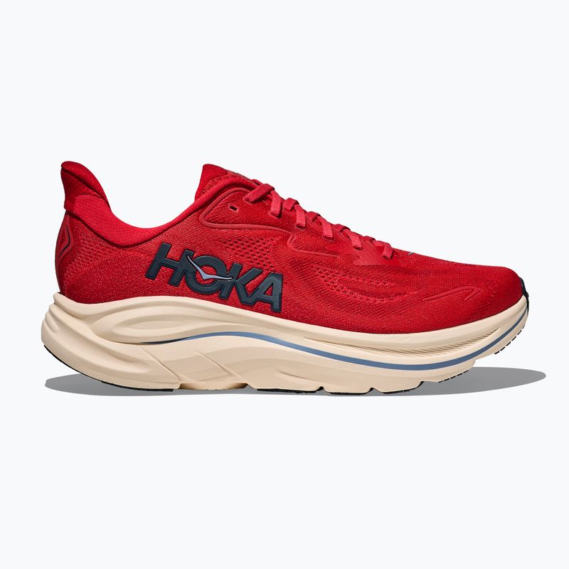 Кросівки для бігу чоловічі Hoka Clifton 10 vermillion/varsity navy 2