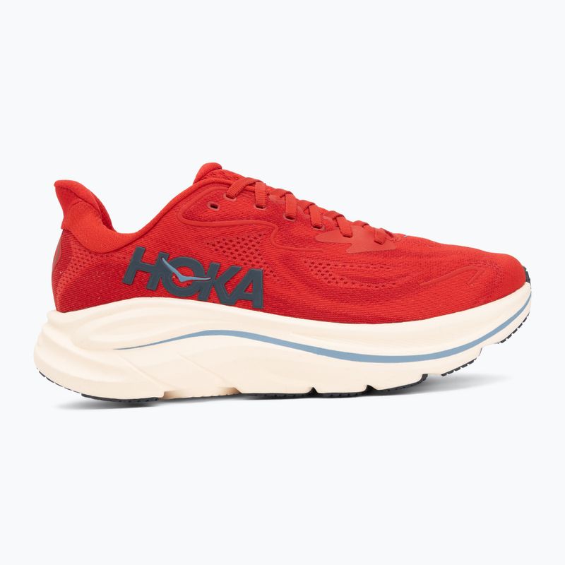 Кросівки для бігу чоловічі Hoka Clifton 10 vermillion/varsity navy 2