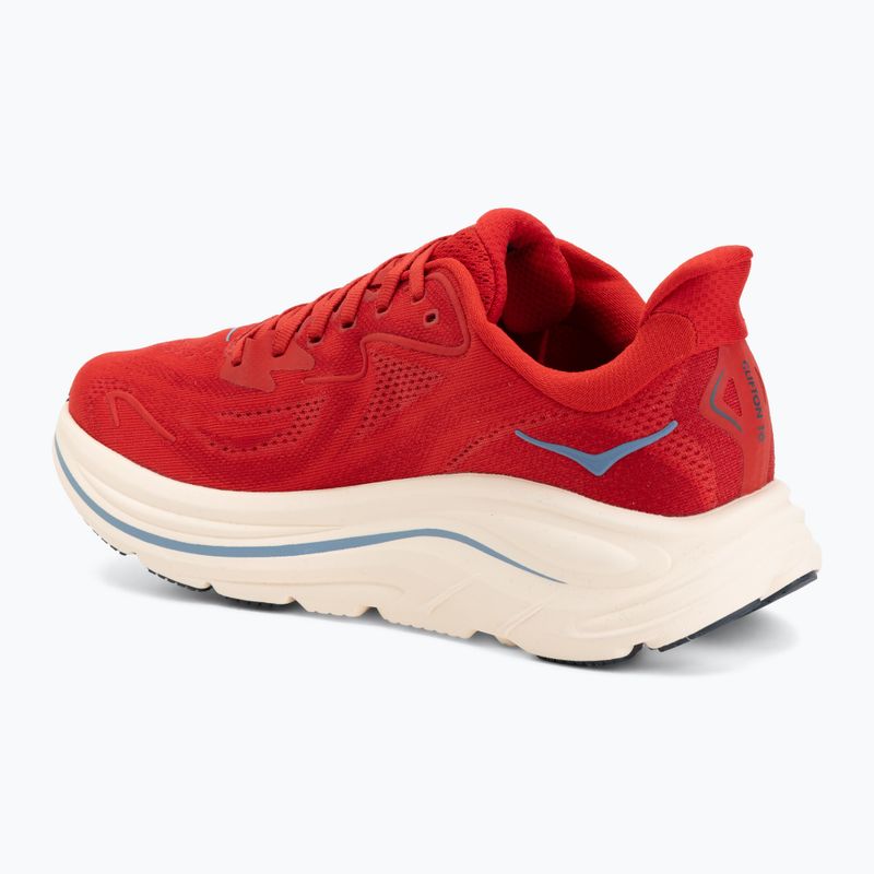 Кросівки для бігу чоловічі Hoka Clifton 10 vermillion/varsity navy 3