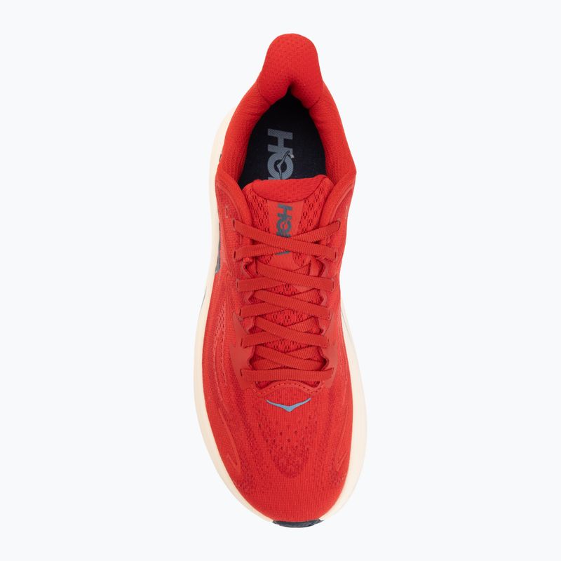 Кросівки для бігу чоловічі Hoka Clifton 10 vermillion/varsity navy 5