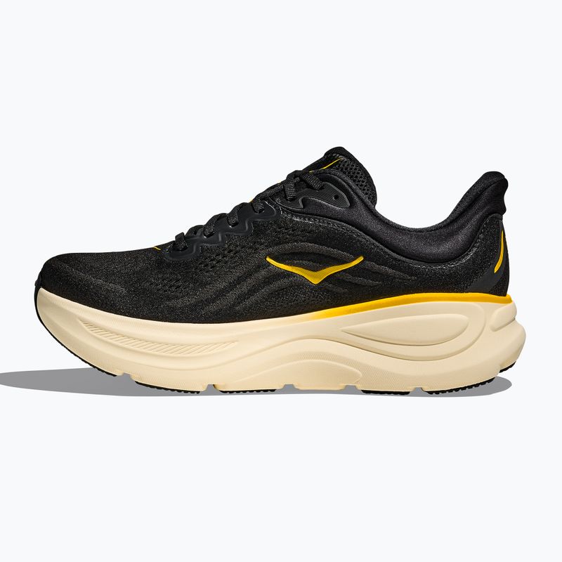 Кросівки для бігу чоловічі Hoka Bondi 9 carbon black/yellow gold 3