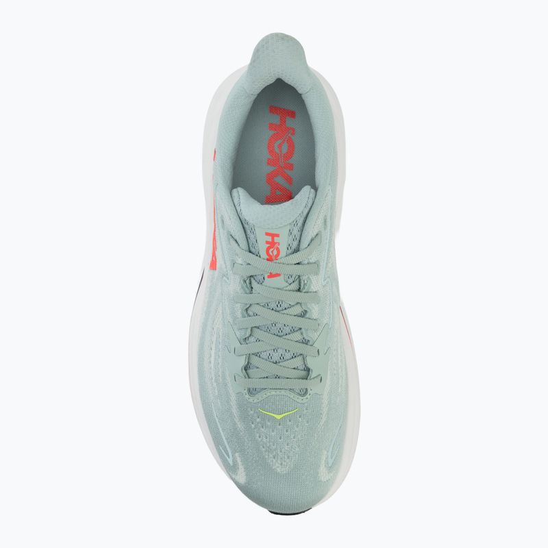 Кросівки для бігу чоловічі HOKA Clifton 10 sage/neon flame 5