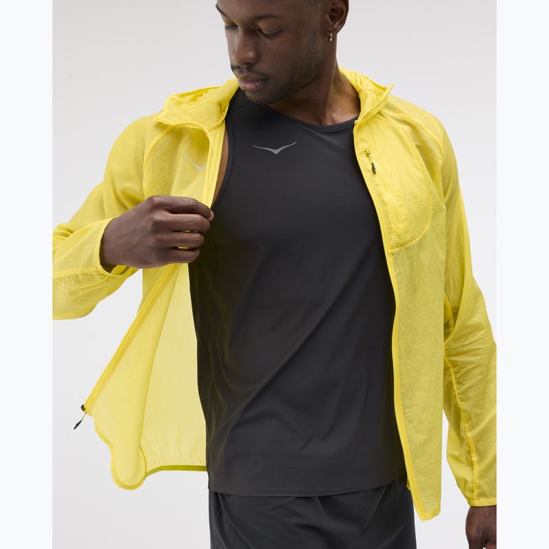 Куртка для бігу чоловіча HOKA Skyflow neon hoka citrus 4