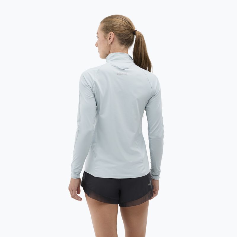 Кофта для бігу жіноча HOKA GlideTech Quarter Zip mineral blue 3