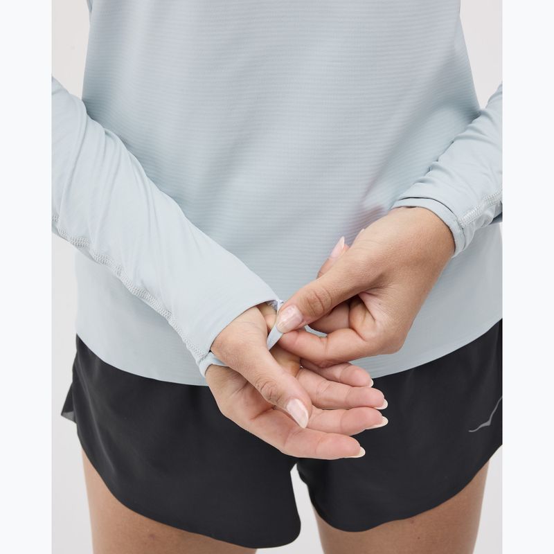 Кофта для бігу жіноча HOKA GlideTech Quarter Zip mineral blue 5