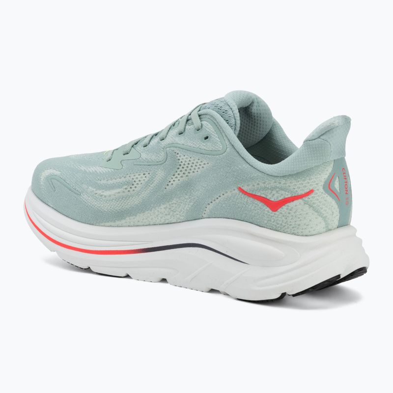 Кросівки для бігу чоловічі HOKA Clifton 10 Wide sage/neon flame 3