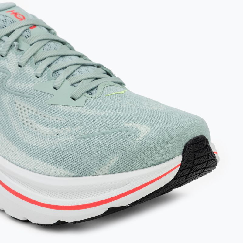 Кросівки для бігу чоловічі HOKA Clifton 10 Wide sage/neon flame 7