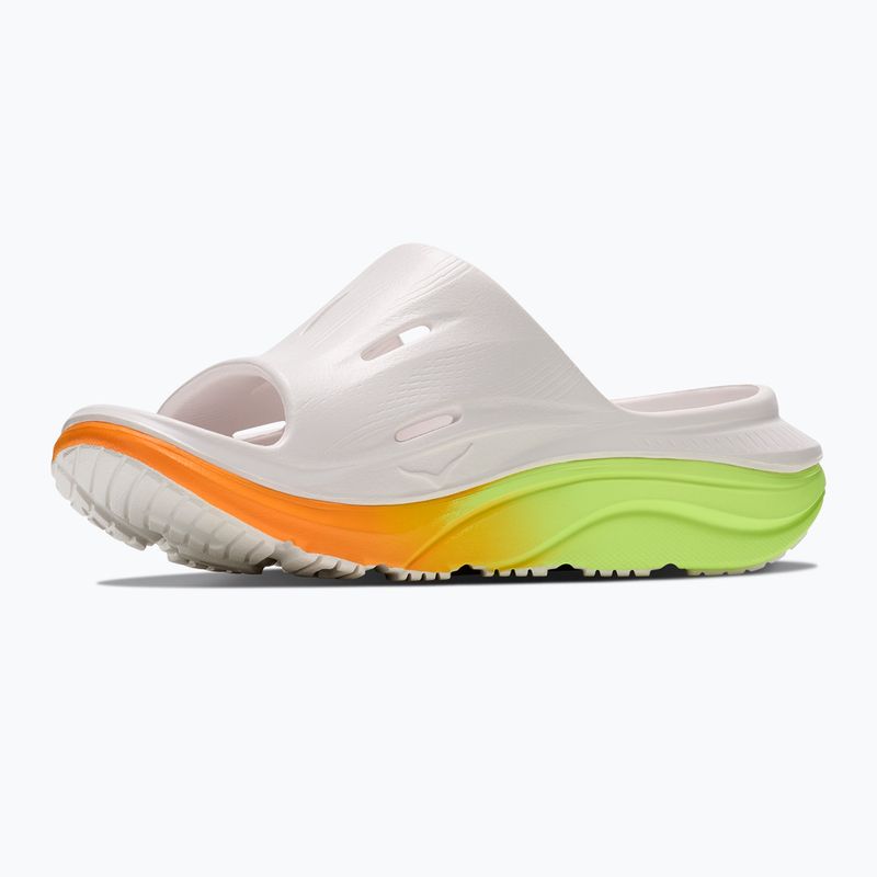 Шльопанці HOKA Ora Recovery Slide 3 white/neon yuzu 4