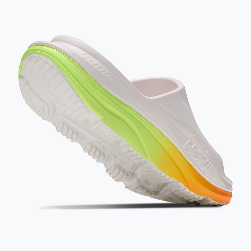 Шльопанці HOKA Ora Recovery Slide 3 white/neon yuzu 5
