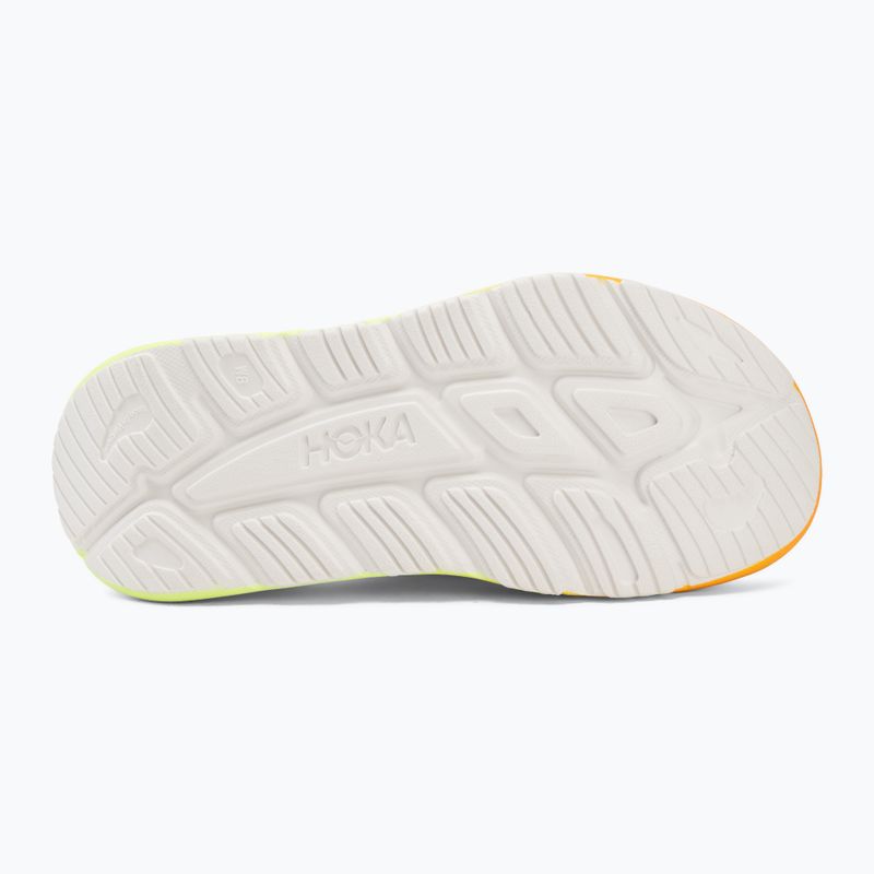 Шльопанці HOKA Ora Recovery Slide 3 white/neon yuzu 4