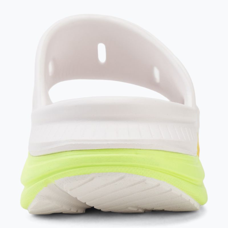 Шльопанці HOKA Ora Recovery Slide 3 white/neon yuzu 6