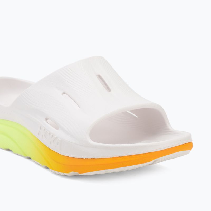 Шльопанці HOKA Ora Recovery Slide 3 white/neon yuzu 7