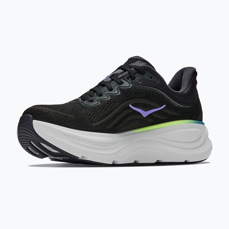 Кросівки для бігу чоловічі HOKA Bondi 9 black/neon yuzu 2
