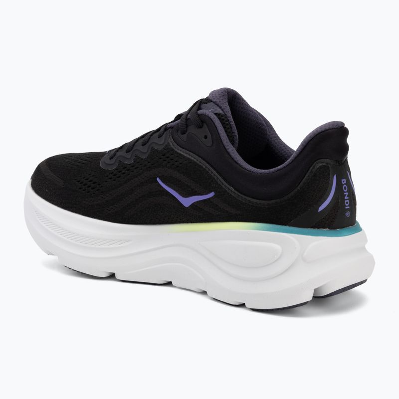 Кросівки для бігу чоловічі HOKA Bondi 9 black/neon yuzu 3