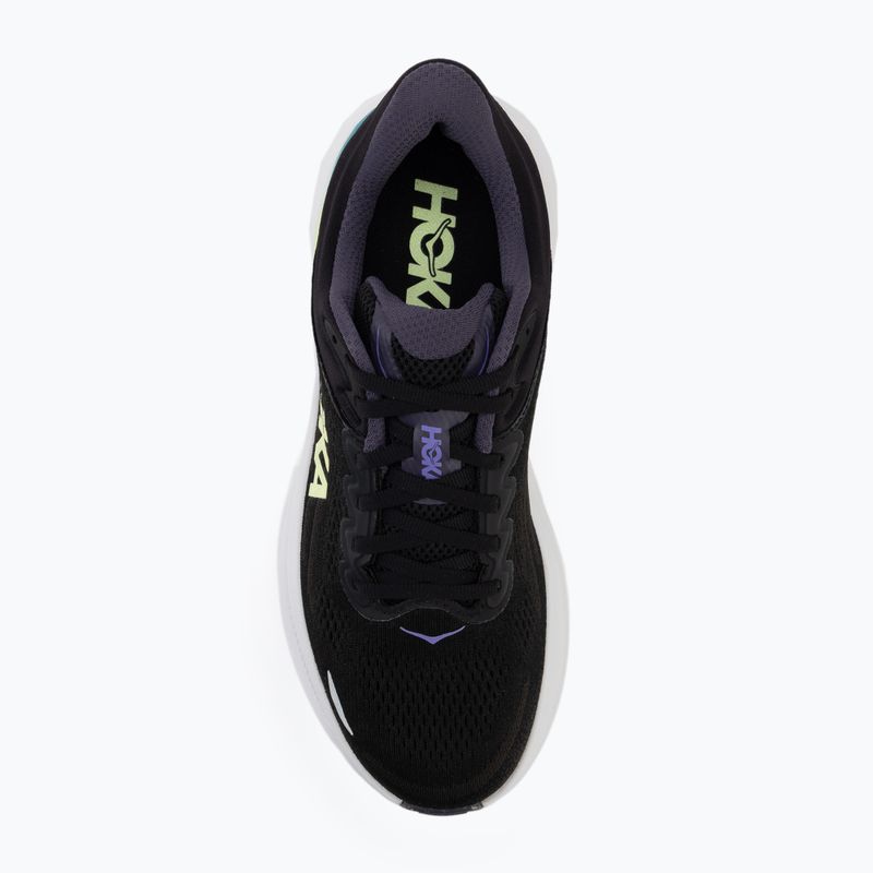 Кросівки для бігу чоловічі HOKA Bondi 9 black/neon yuzu 5